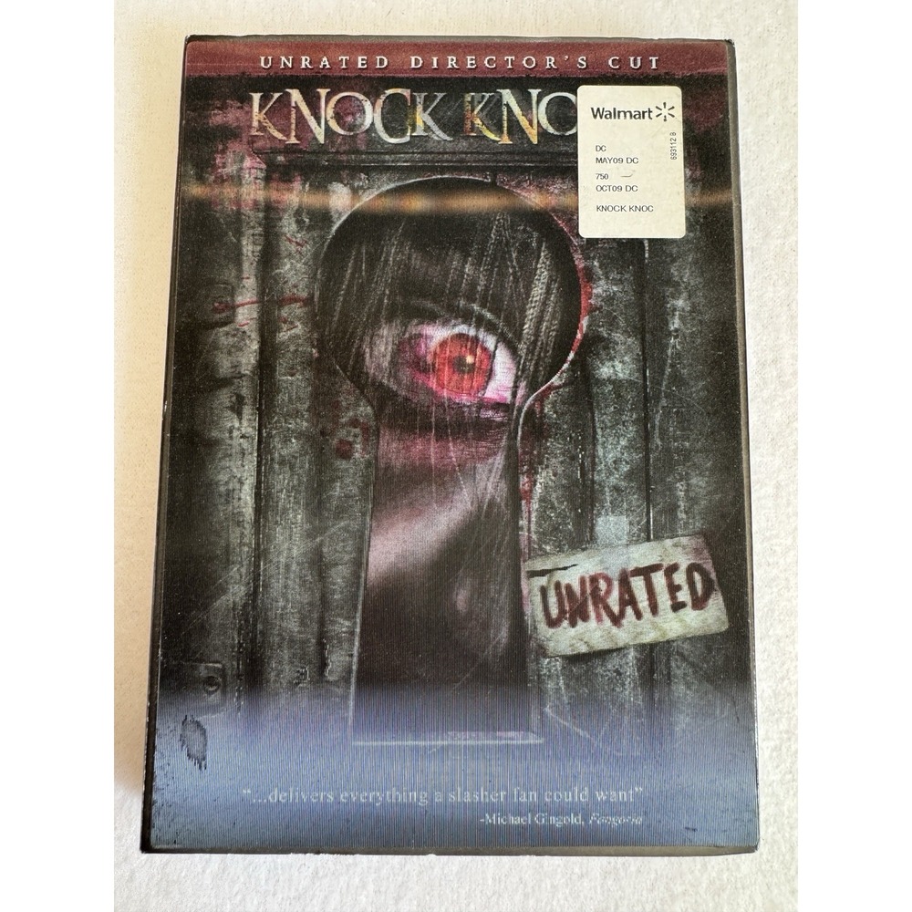 Knock, Knock (DVD, 2008, Unrated Directors Cut) With 3D Slipcover